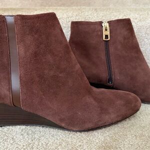 Coach Brown Suede Ankle Boots